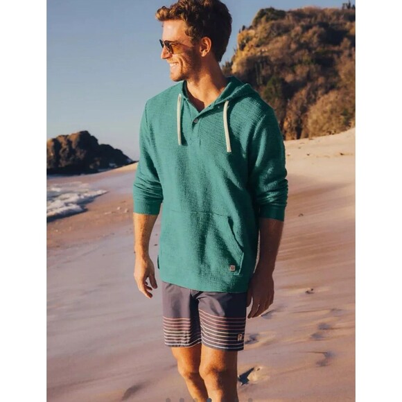 Marine Layer Portola Beach Hoodie Men’s Size Small Beryl Green - Picture 9 of 9